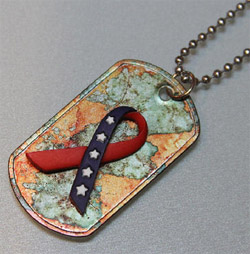 Dog Tags Bling - Ribbon